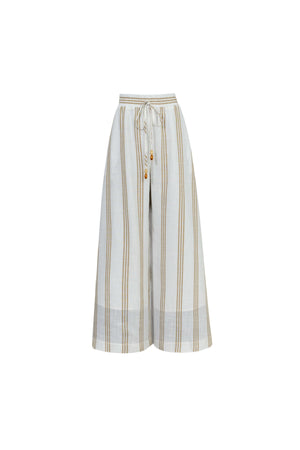 Ines Striped Wide-Leg Palazzo Pantalón 532127KAK - Reina Diaz