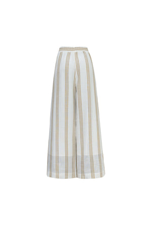 Ines Striped Wide-Leg Palazzo Pantalón 532127KAK - Reina Diaz