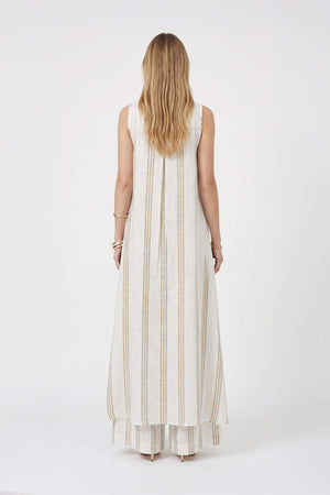 Ines Striped Wide-Leg Palazzo Pantalón 532127KAK - Reina Diaz