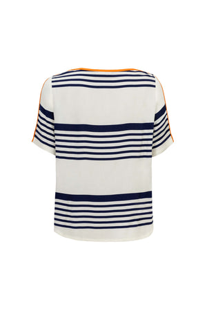 Ines Wrap-Design Tie-Waist Blusa 752999 NAR - Reina Diaz