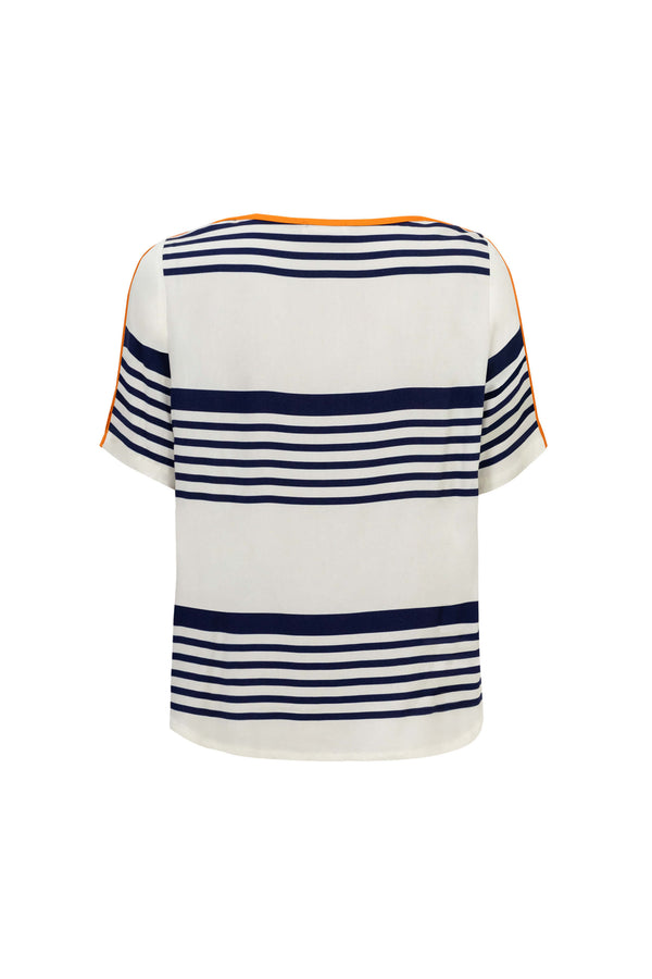 Ines Wrap-Design Tie-Waist Blusa 752999 NAR - Reina Diaz