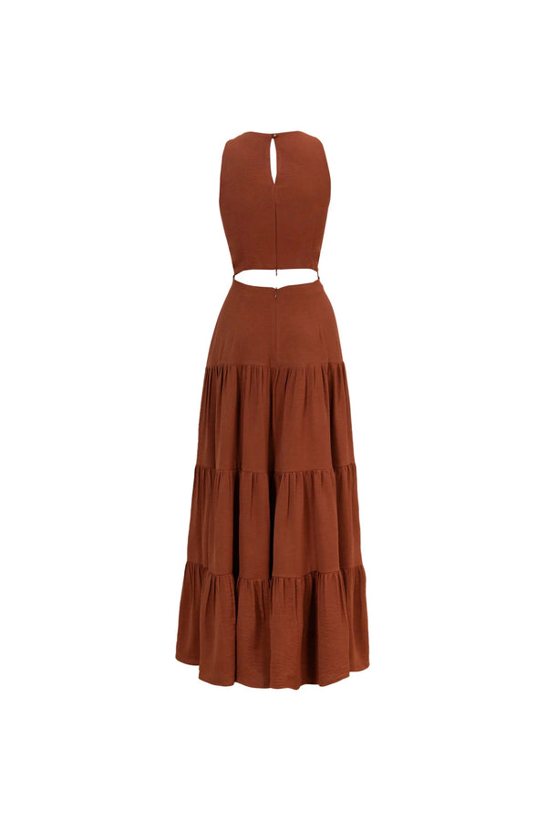 Isabel Cut - Out Maxi Vestido - Reina Diaz