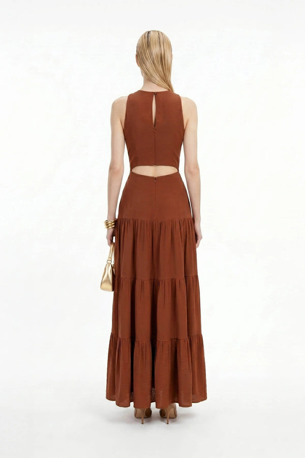 Isabel Cut - Out Maxi Vestido - Reina Diaz