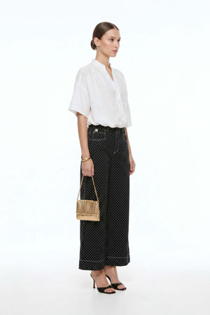 Isabel Western - Print Wide - Leg Pantalón - Reina Diaz