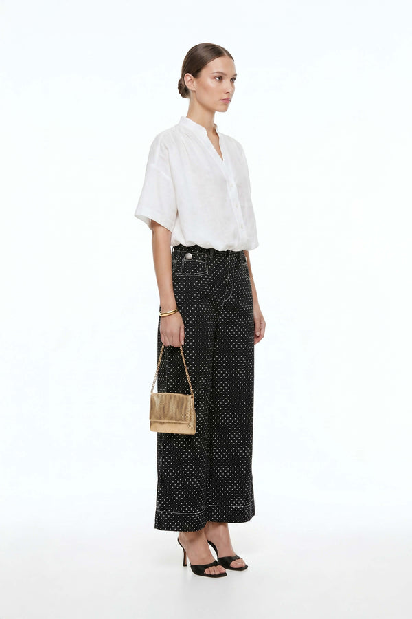 Isabel Western - Print Wide - Leg Pantalón - Reina Diaz