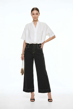 Isabel Western - Print Wide - Leg Pantalón - Reina Diaz