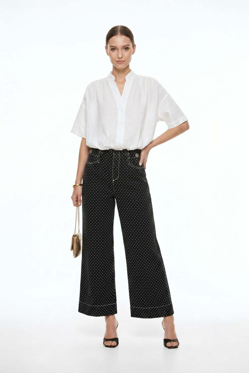 Isabel Western - Print Wide - Leg Pantalón - Reina Diaz