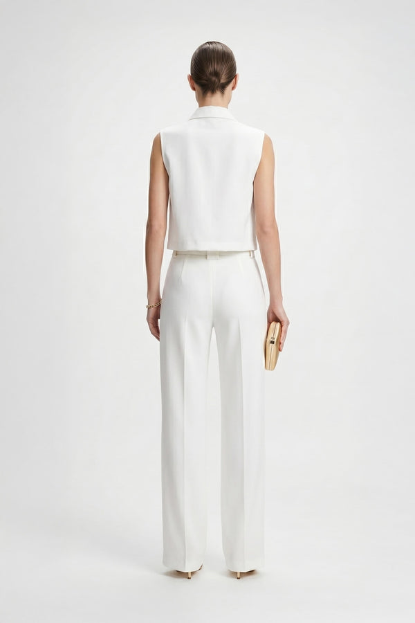 Isabel Wide - Leg Belted Pantalón - Reina Diaz