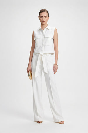 Isabel Wide - Leg Belted Pantalón - Reina Diaz