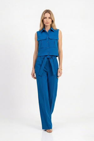 Isabel Wide - Leg Belted Pantalón - Reina Diaz