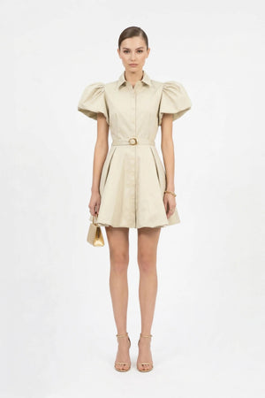 Isadora Puff Sleeve Mini Vestido - Reina Diaz