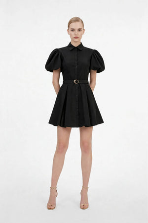Isadora Puff Sleeve Mini Vestido - Reina Diaz