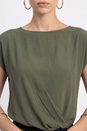 Jade Drape Wrap Vestido 526251 - Reina Diaz