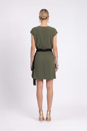 Jade Drape Wrap Vestido 526251 - Reina Diaz