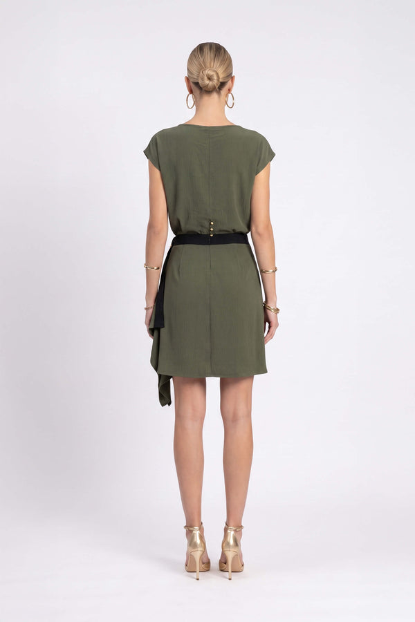 Jade Drape Wrap Vestido 526251 - Reina Diaz