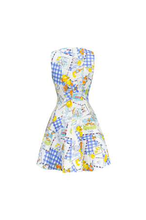 Julieta Sleeveless A - Line Dress - Reina Diaz
