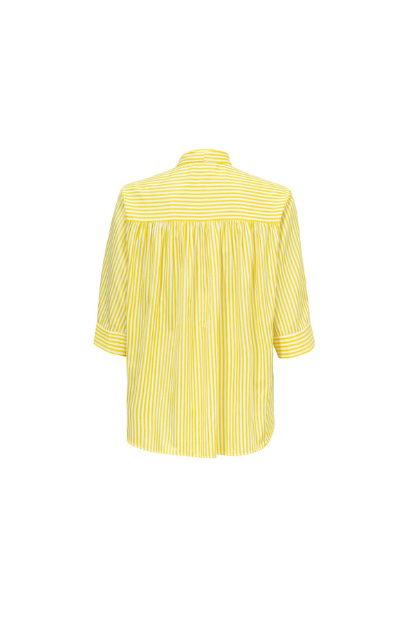 Julieta Tie-Neck 3/4-Sleeve Blusa - Reina Diaz