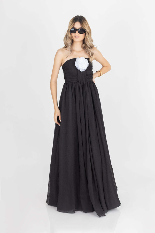 Lilith Tulle Maxi Vestido - Reina Diaz