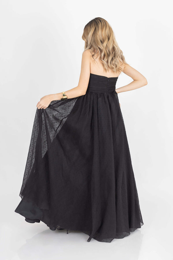 Lilith Tulle Maxi Vestido - Reina Diaz