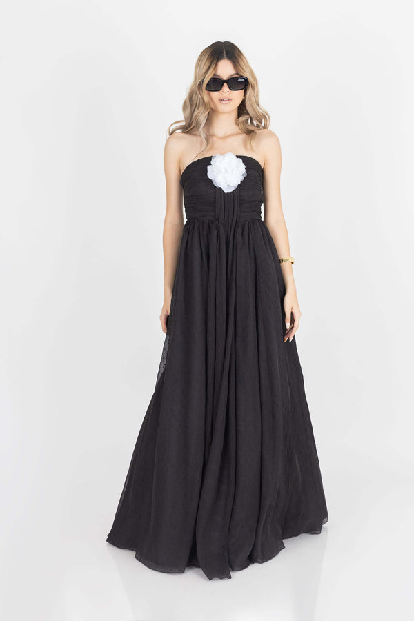 Lilith Tulle Maxi Vestido - Reina Diaz