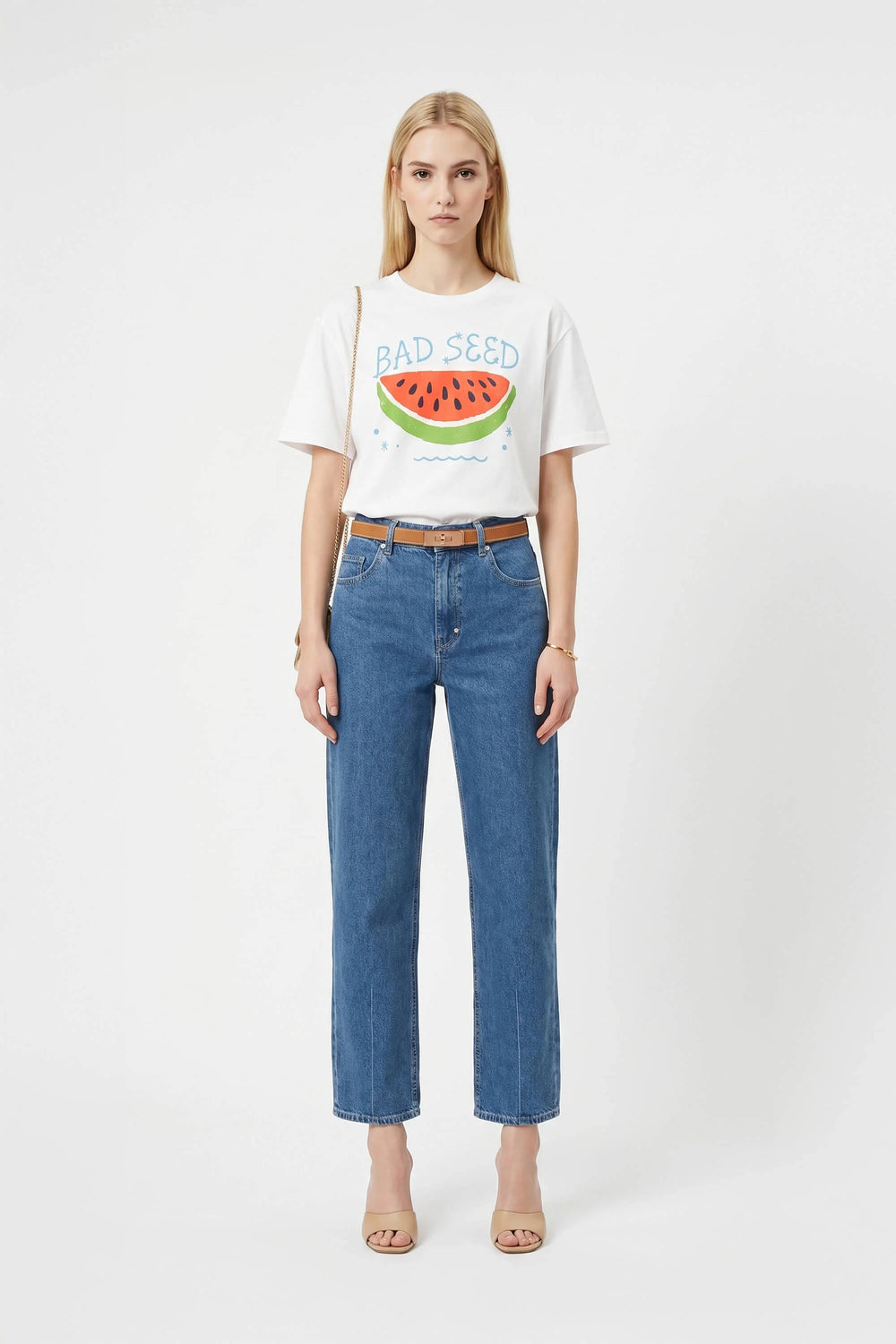 Londres Oversized "Bad Seed" Cotton Graphic Tee - Reina Diaz