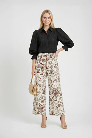 Lucca Puff - Sleeve Cotton - Stretch Blouse - Reina Diaz