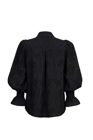 Lucca Puff - Sleeve Cotton - Stretch Blouse - Reina Diaz