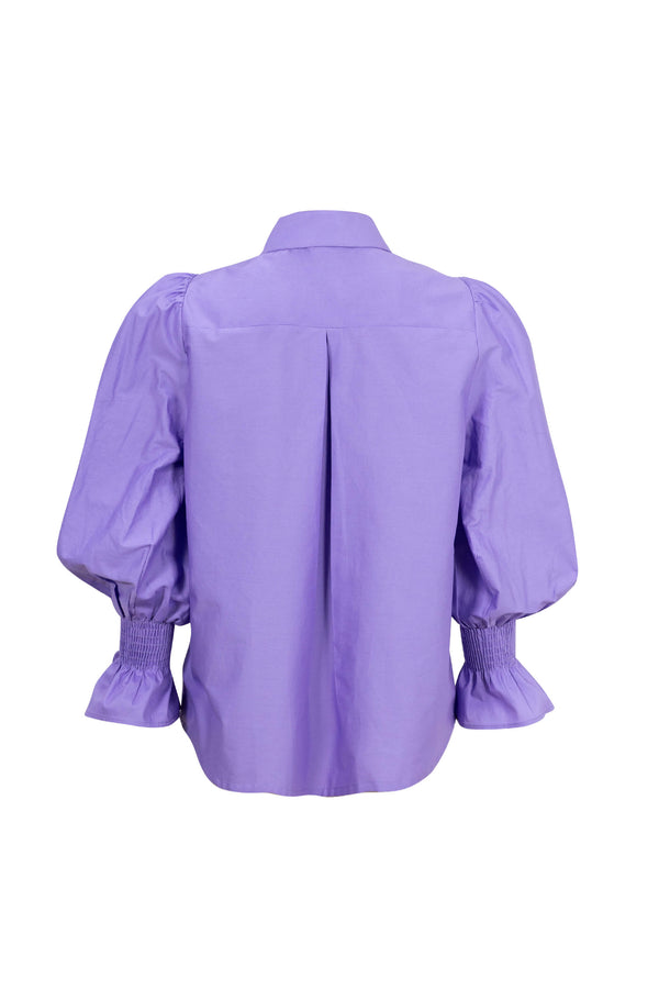 Lucca Puff - Sleeve Cotton - Stretch Blouse - Reina Diaz