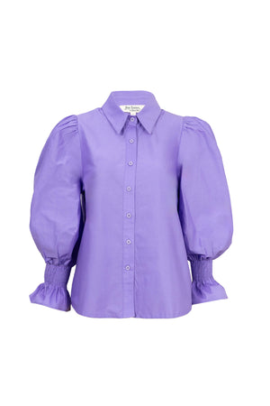 Lucca Puff - Sleeve Cotton - Stretch Blouse - Reina Diaz