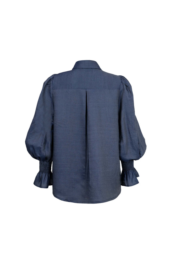 Lucca Puff - Sleeve Cotton - Stretch Blouse - Reina Diaz