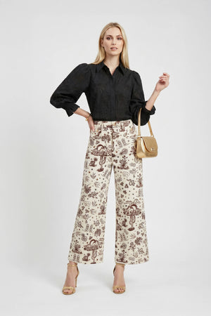 Lucca Puff - Sleeve Cotton - Stretch Blouse - Reina Diaz