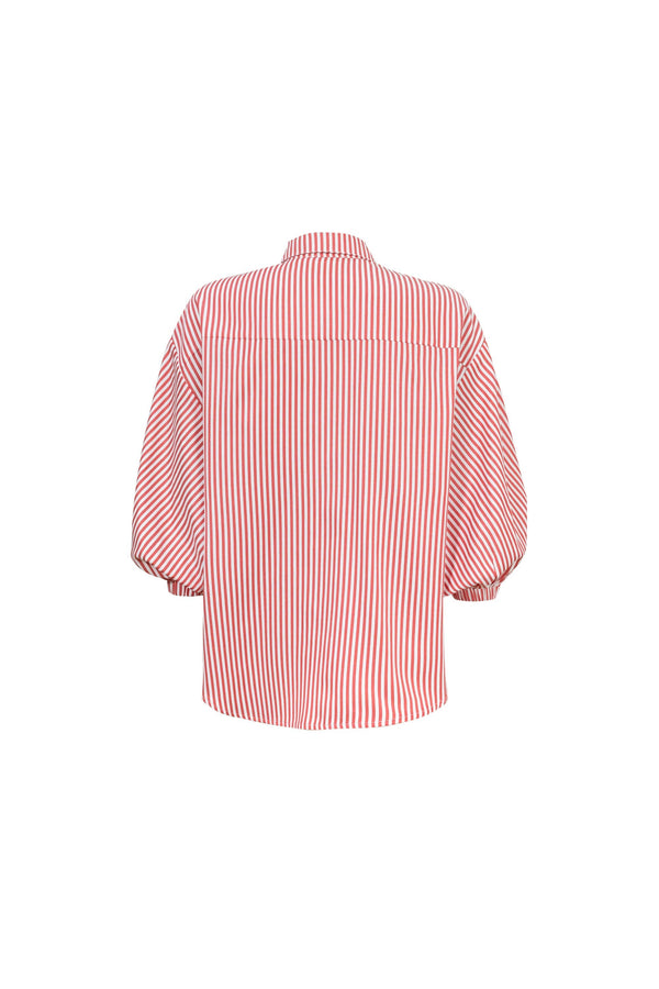 Lucia Puff-Sleeve Button-Down Camisa 752977 - Reina Diaz