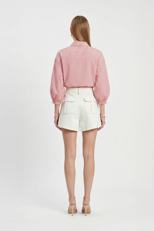 Lucia Puff-Sleeve Button-Down Camisa 752977 - Reina Diaz