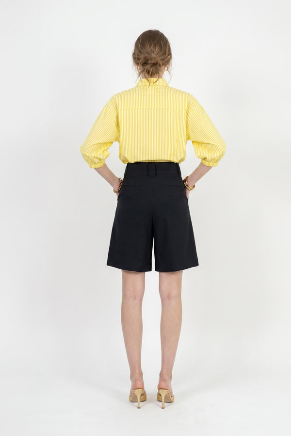 Lucia Puff-Sleeve Button-Down Camisa 752977AMA - Reina Diaz