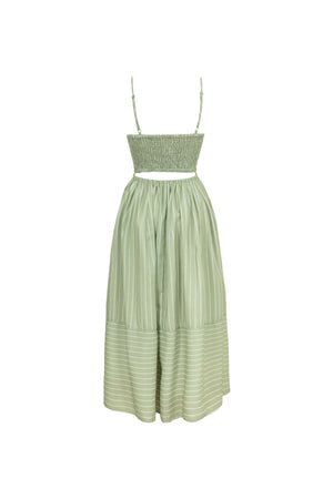 Lucía Sleeveless Belted Midi Vestido - Reina Diaz