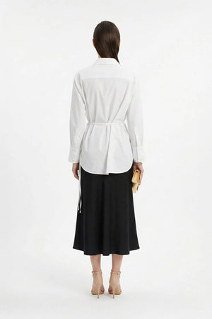 Lyon Hardware Side - Tie Cotton Blusa - Reina Diaz