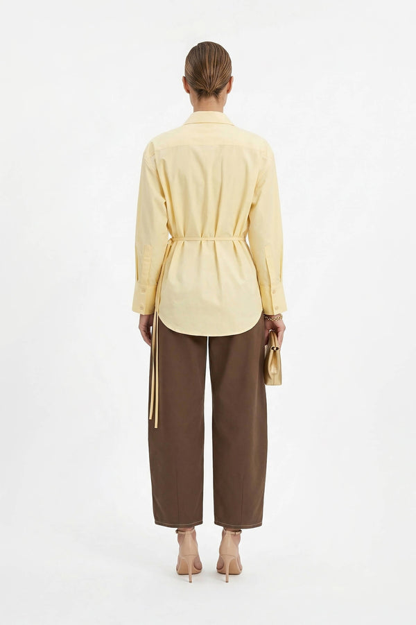 Lyon Hardware Side-Tie Cotton Blusa 752974 AMA - Reina Diaz