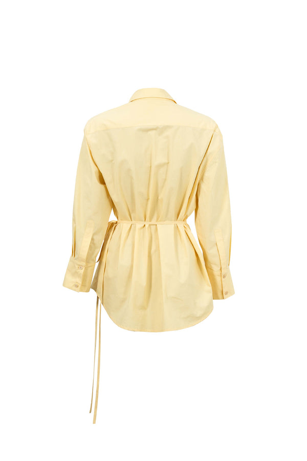 Lyon Hardware Side-Tie Cotton Blusa 752974 AMA - Reina Diaz