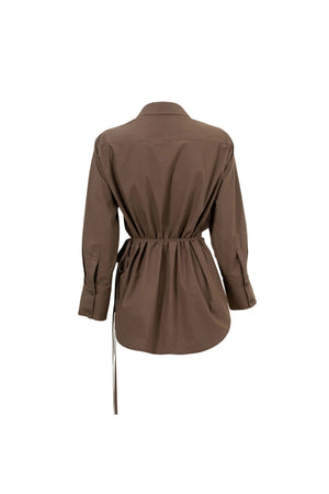 Lyon Hardware Side - Tie Cotton Blusa - Reina Diaz