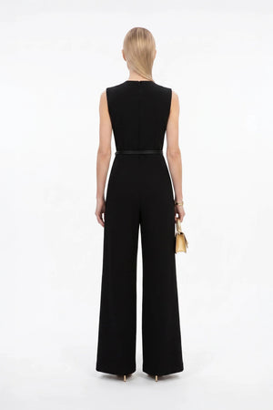Madrid Sculptural Wide - Leg Pantsuit - Reina Diaz