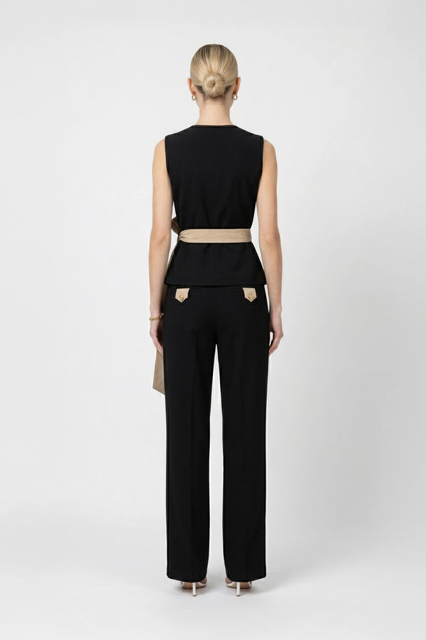 Malva Bi - Color Wrap Sleeveless Blazer - Reina Diaz