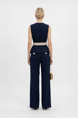 Malva Bi - Color Wrap Sleeveless Blazer - Reina Diaz