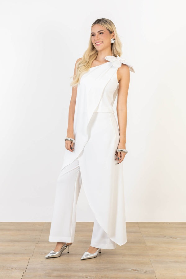 Mariana Drape Straight - Leg Pantalón - Reina Diaz