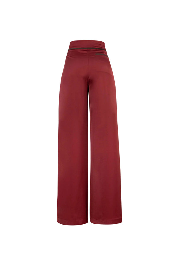 Marlee Satin Wide Pantalón - Reina Diaz