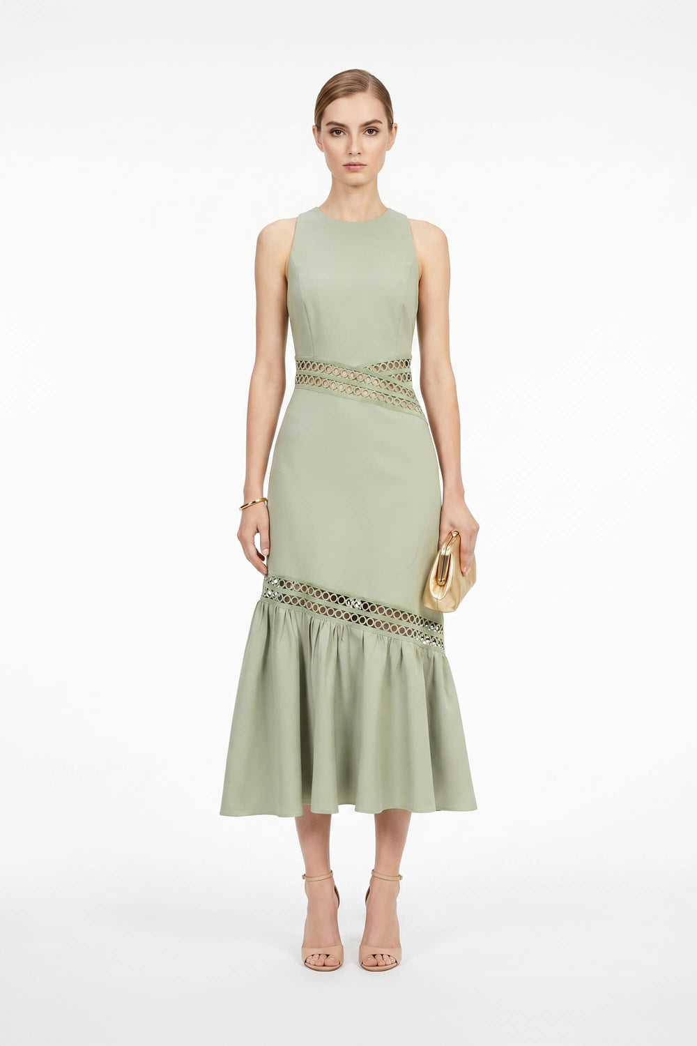 Marrakech Belted Cotton - Blend Utility Dress - Reina Diaz
