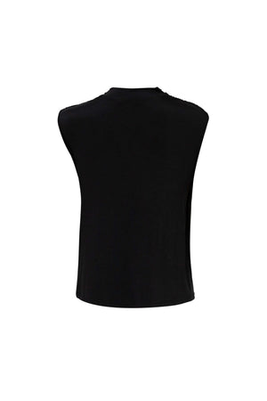 Martina Cowl-Neck Sleeveless Blusa 752993 - Reina Diaz