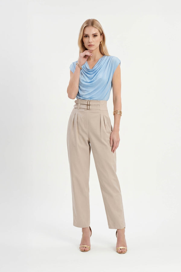 Martina Cowl-Neck Sleeveless Blusa 752993 - Reina Diaz