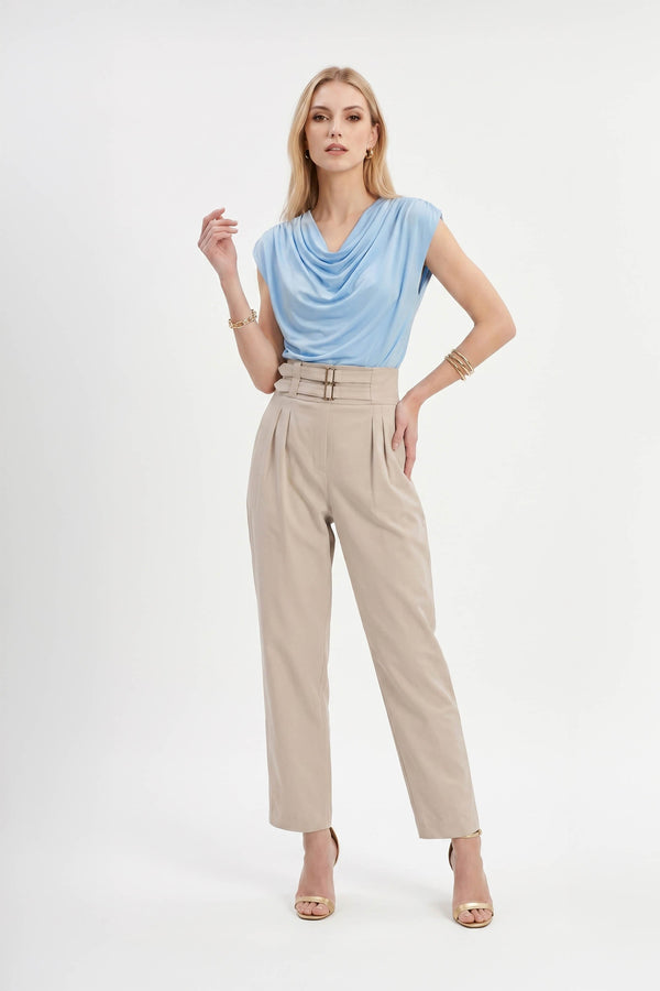 Martina Cowl-Neck Sleeveless Blusa 752993 - Reina Diaz