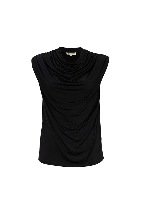 Martina Cowl-Neck Sleeveless Blusa 752993 - Reina Diaz