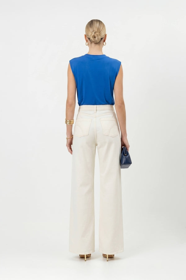 Martina Cowl-Neck Sleeveless Blusa 752993 - Reina Diaz